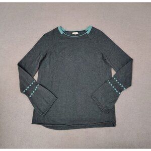 Smartwool Sweater Women Size S Green Merino Wool Long Sleeve Round Neck St. Pat